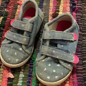 Carter’s size 8 girls toddler Velcro shoes